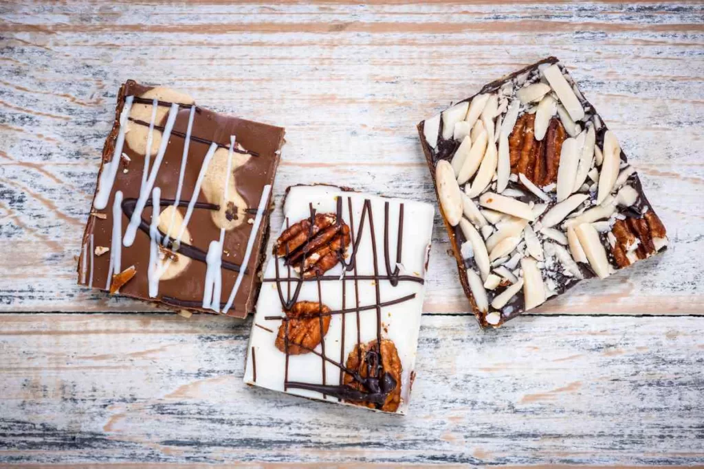chocolate bark with nuts